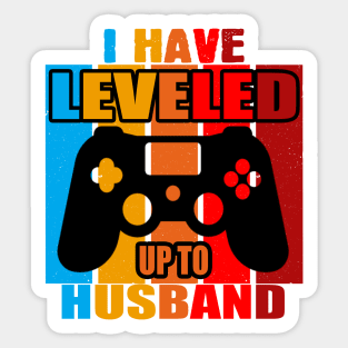 I have leveled my husband couple | wife and husband for gaming and play Sticker